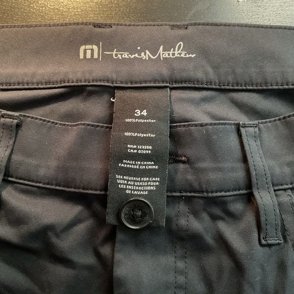 TravisMathew Open to Close Men's Performance Golf Pants Navy Blue Size 34 Custom - Picture 4 of 4